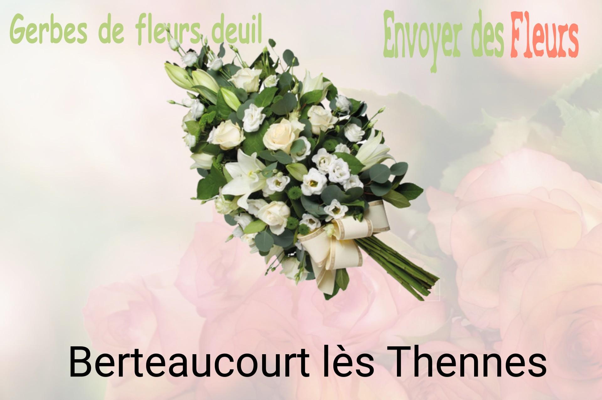 Gerbe de fleurs de deuil livrée à Berteaucourt-lès-Thennes